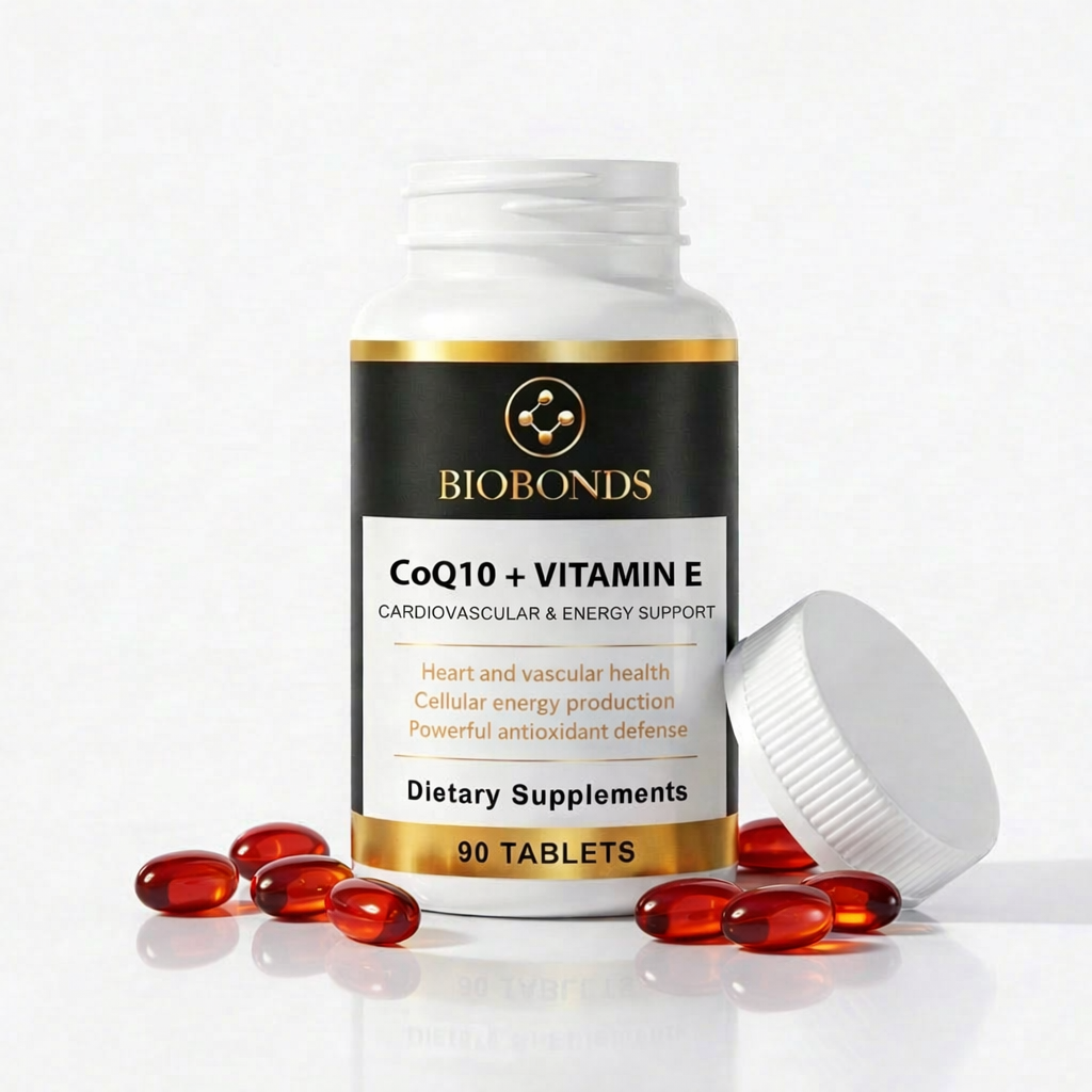 CoQ10 + Vitamin E – Cardiovascular & Energy Support