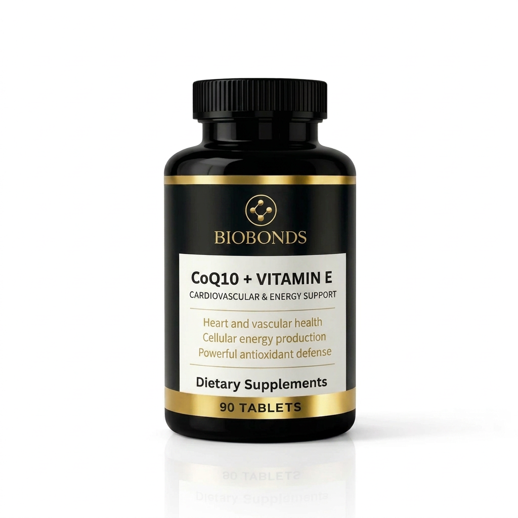 CoQ10 + Vitamin E – Cardiovascular & Energy Support