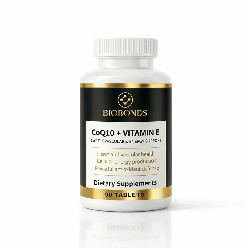 CoQ10 + Vitamin E – Cardiovascular & Energy Support