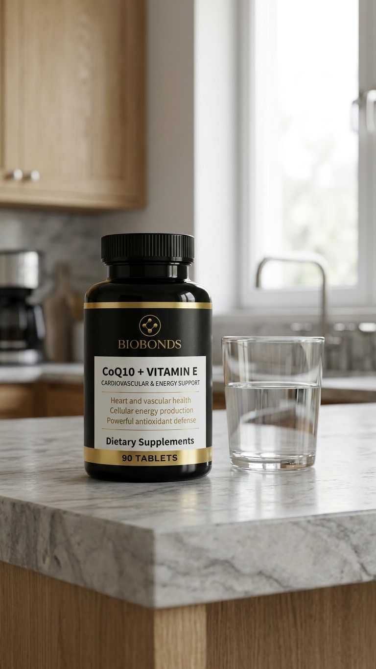 CoQ10 + Vitamin E – Cardiovascular & Energy Support